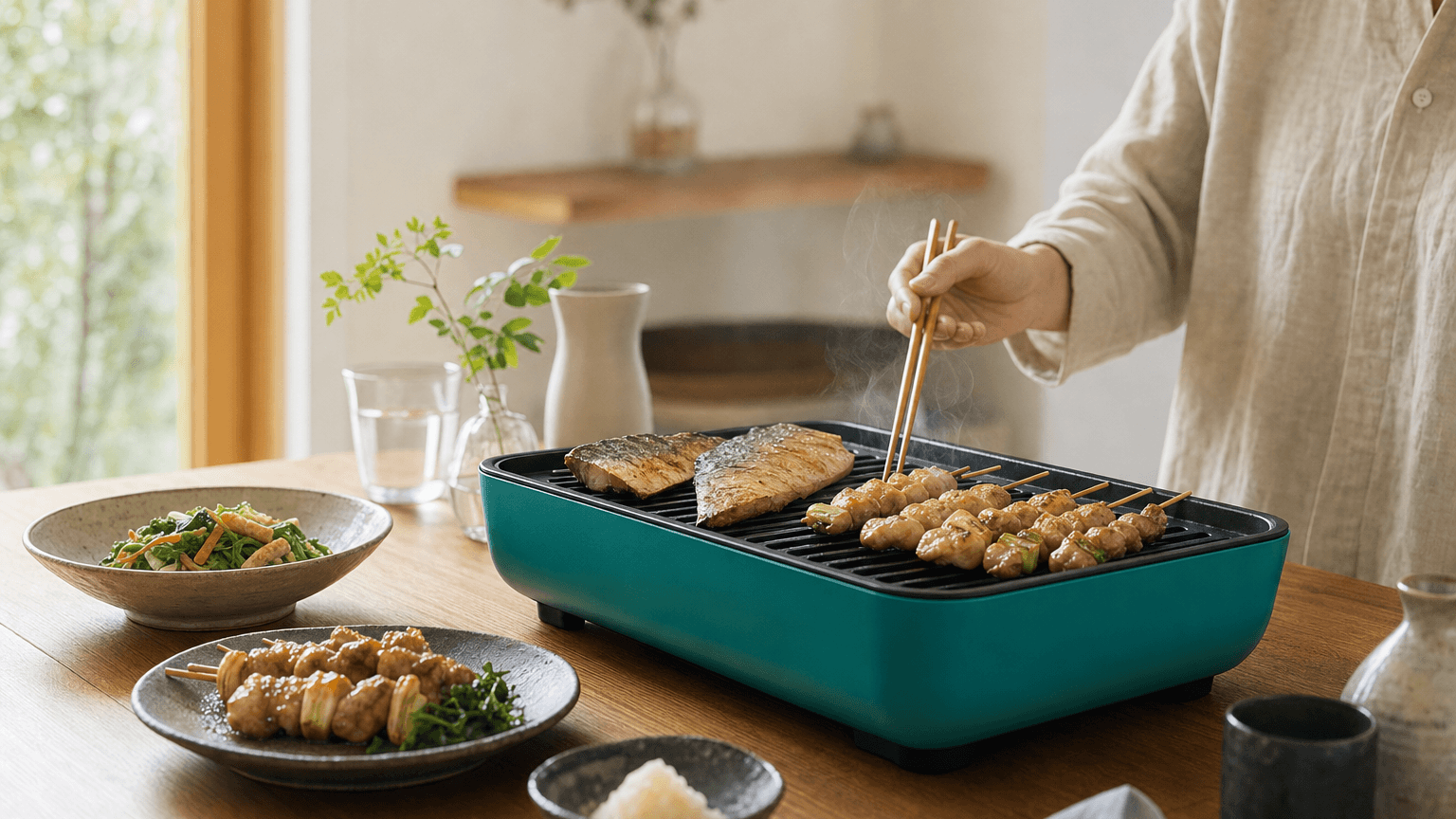 実機：煙ほぼゼロで魚も焼き鳥もジューシー。「超少煙グリルDX」を2週間使い倒した